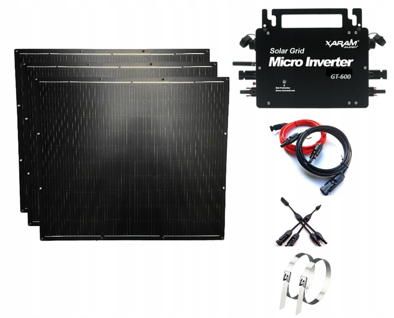 Fotowoltaika Balkonowa Xaram Energy PV800 WiFi 800W 4 Panele Elastyczne