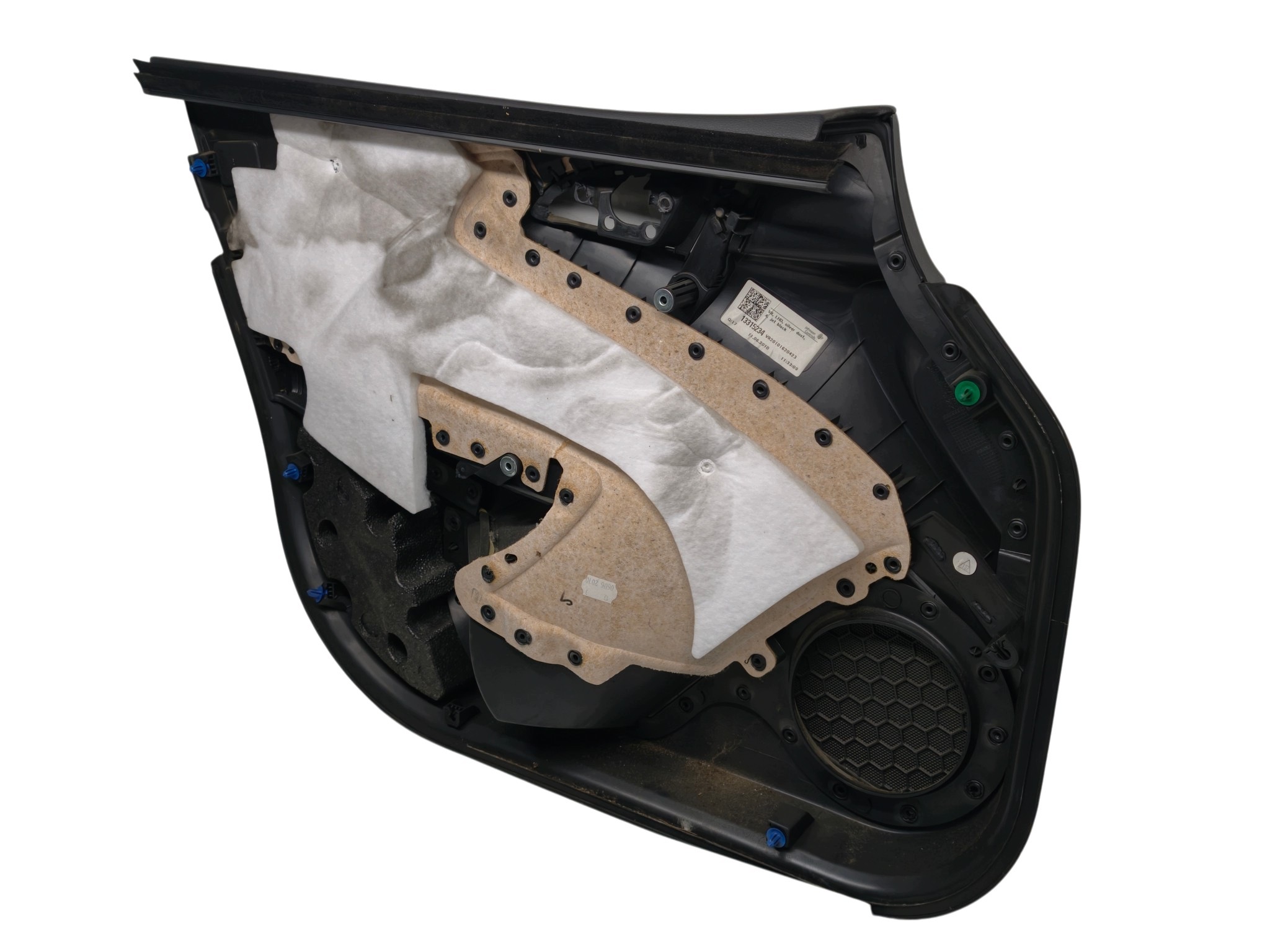 OPEL ASTRA J IV upholstery side door right front black MATERIAL 13315234