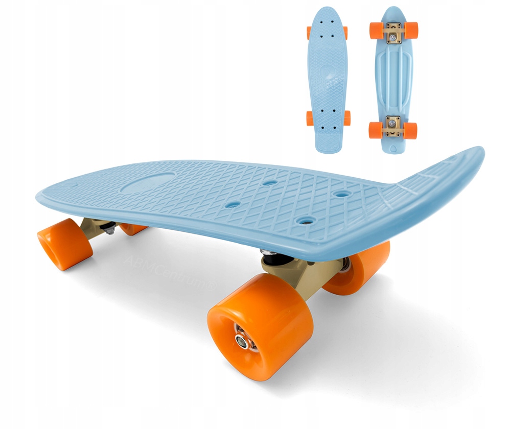 Deskorolka Deska Fiszka Mocna 55cm Niebieski Orang