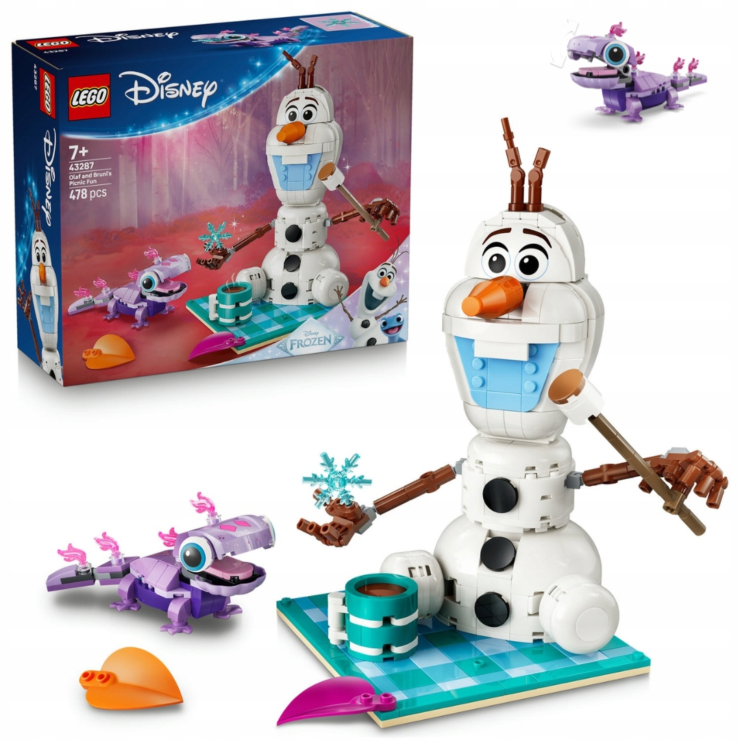 Lego 43287 Disney – Piknik Olafa a Brunieho Ledové království sněhulák