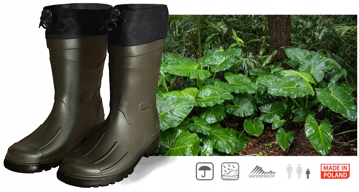 Kalosze NILS mocne gumowce cholewy ściągacz 7 r 44 Kolor wielokolorowy