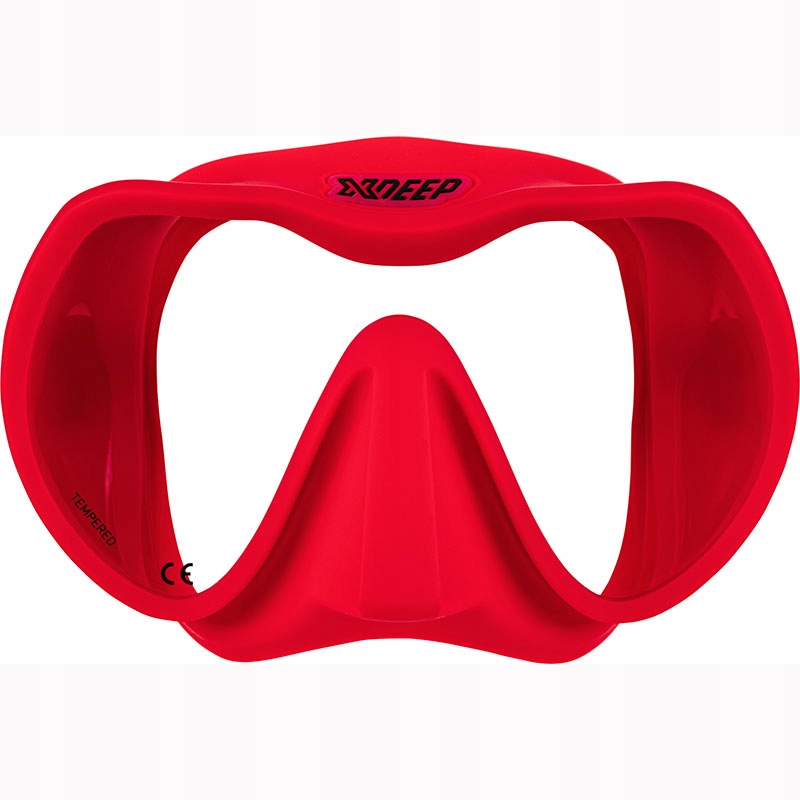 Maska nurkowa Xdeep Frameless Radical, Rozmiar: L., Czerwona
