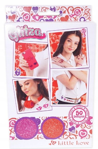 

Brokatowe tatuaże Glitza Art Little Love