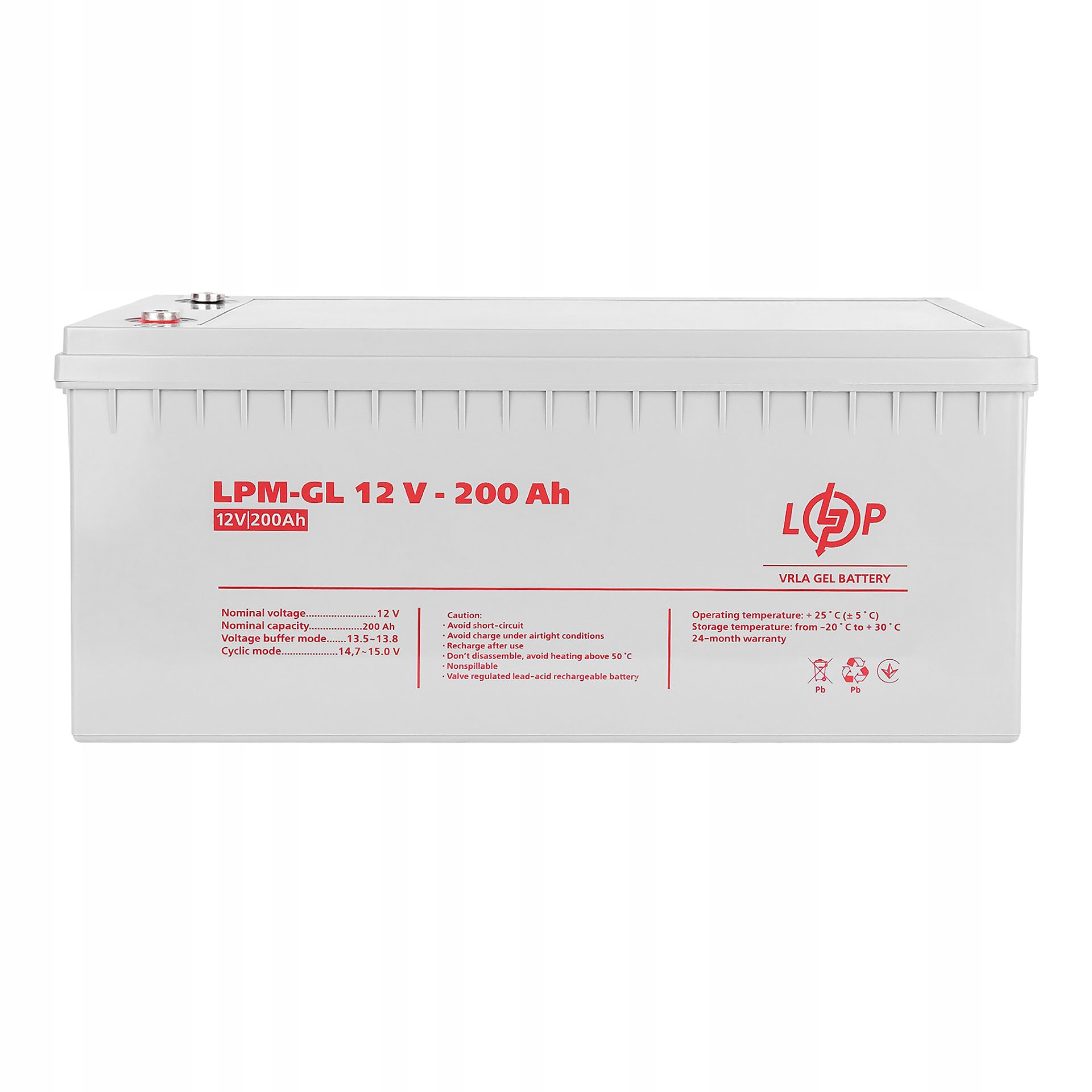 Akumulator żelowy LPM-GL 12V - 200 Ah