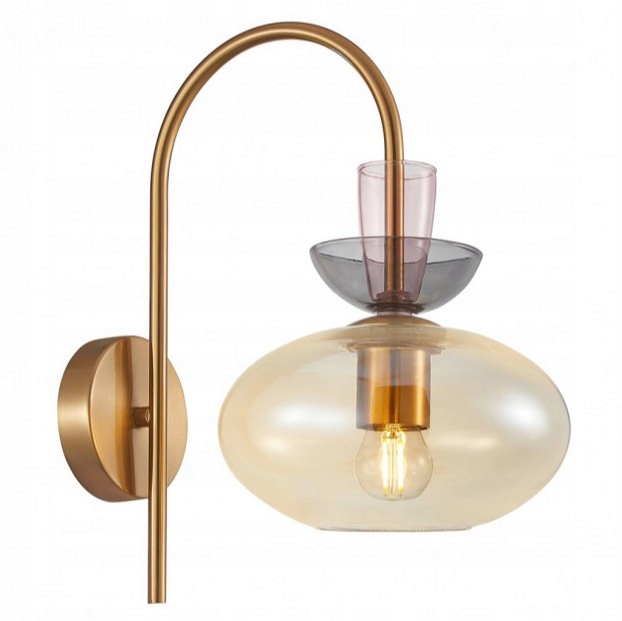 Lampa ścienna, kinkiet ścienny nowoczesny do jadalni kuchni złoty Fanda