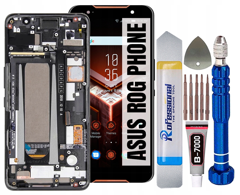 Displej Asus Rog Phone ZS600KL Oled LCD Displej Rámeček