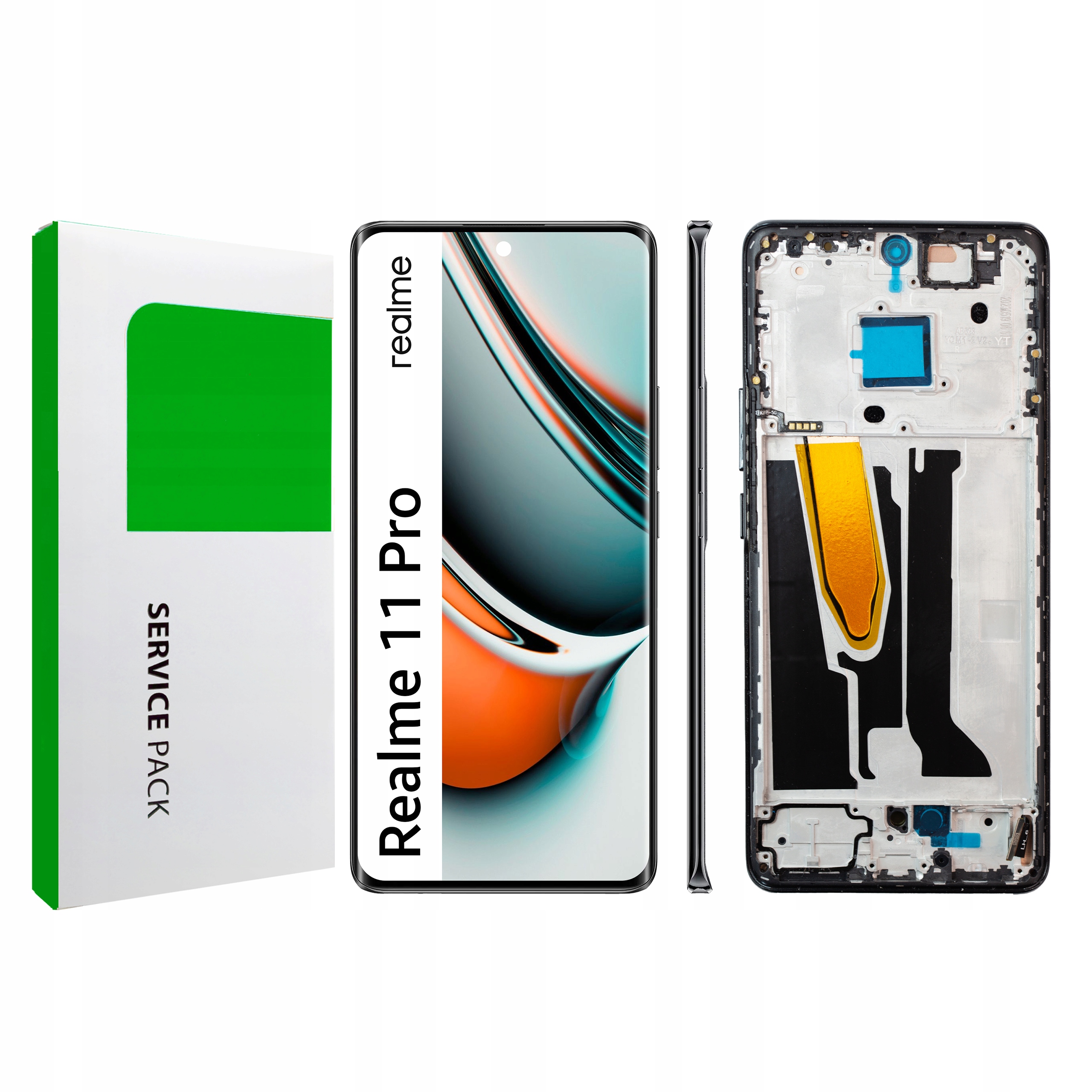 Displej s rámečkem pro Realme 11 Pro Originální Zila LCD panel Astral Black