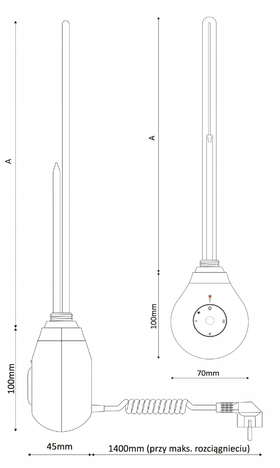 GRZAŁKA ELEKTRYCZNA GRZEJNIKA ASTIBI 300W BIAŁA Kod producenta GRZAŁKA ELEKTRYCZNA SPEED SPE-300B
