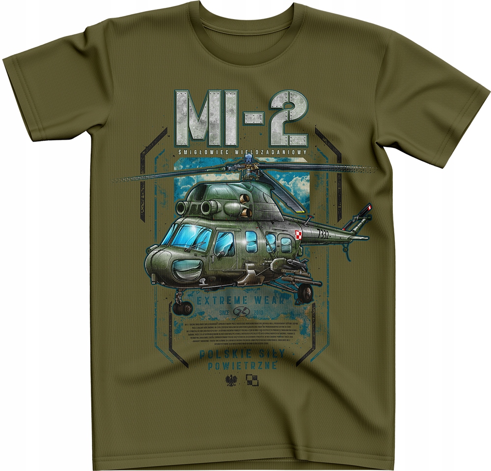 

Koszulka Mi-2 śmigłowiec t-shirt Wojskowy r. XL