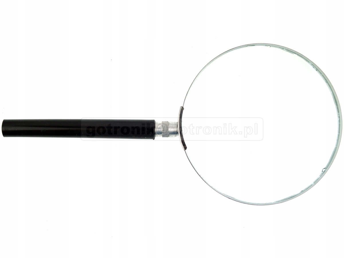 Lupa ręczna 100mm metalowa