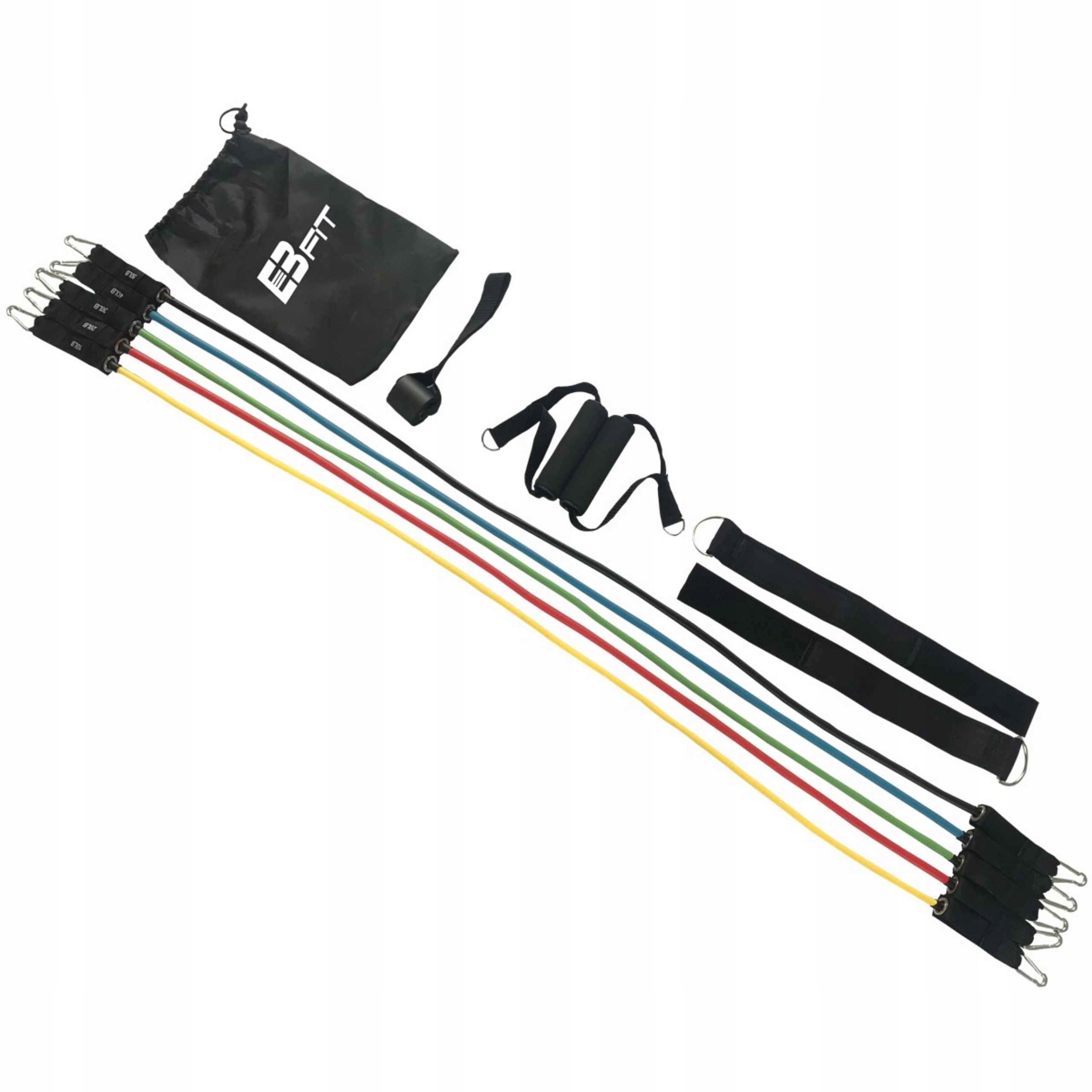 EB FIT ZESTAW 5 GUM OPOROWYCH DO ĆWICZEŃ CROSSFIT TRENING SIŁOWNIA