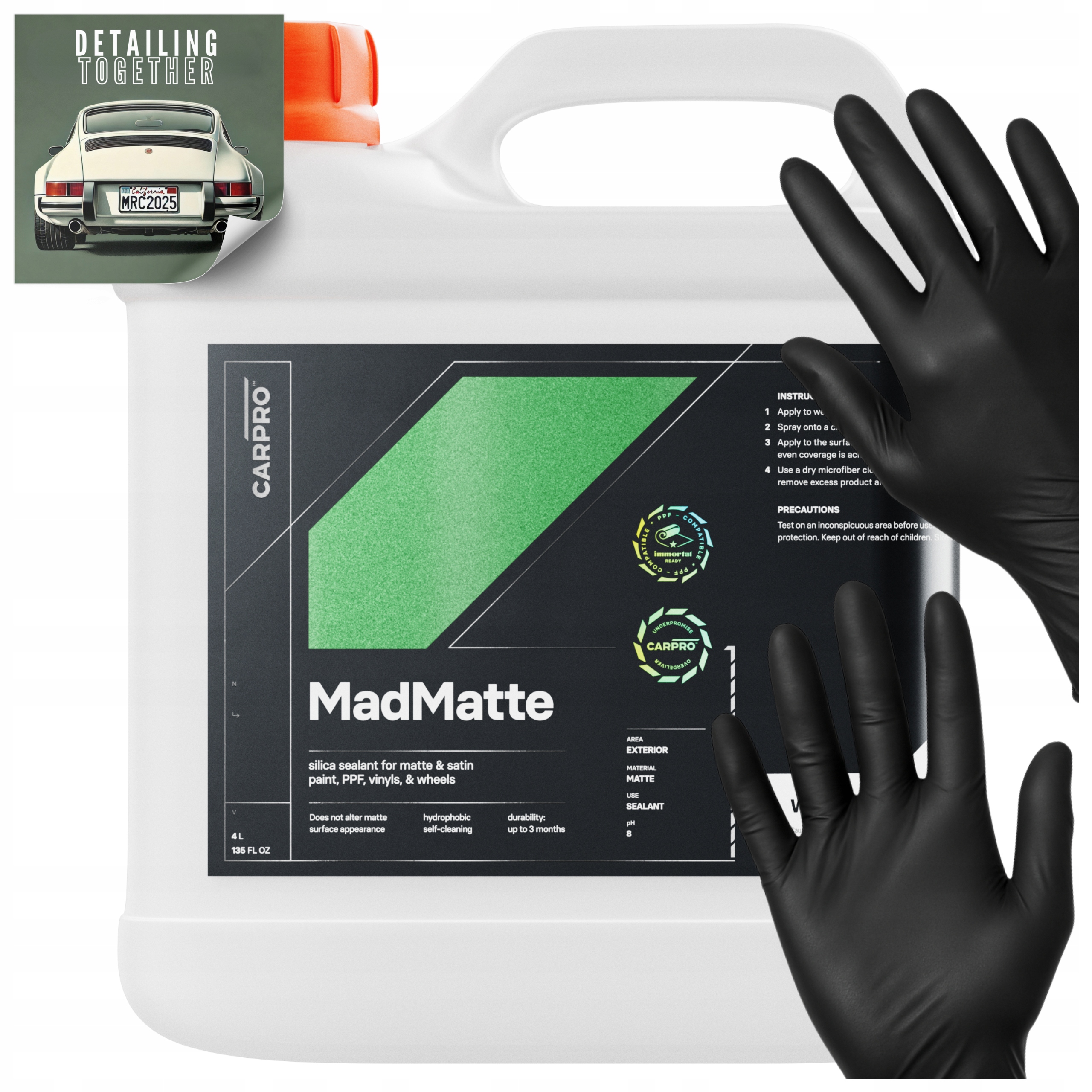 CarPro MadMatte Sealant na laky na matné a saténové fólie 4000 ml