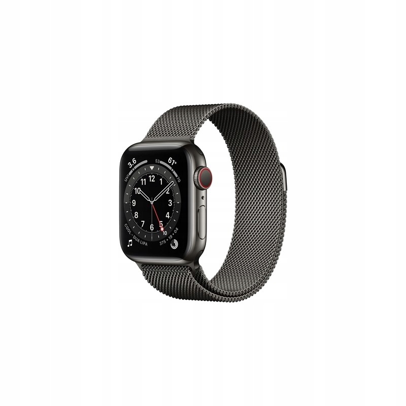 Apple Watch 6 40mm grafit stal Cellular Lte eSIM bransoleta mediolańska