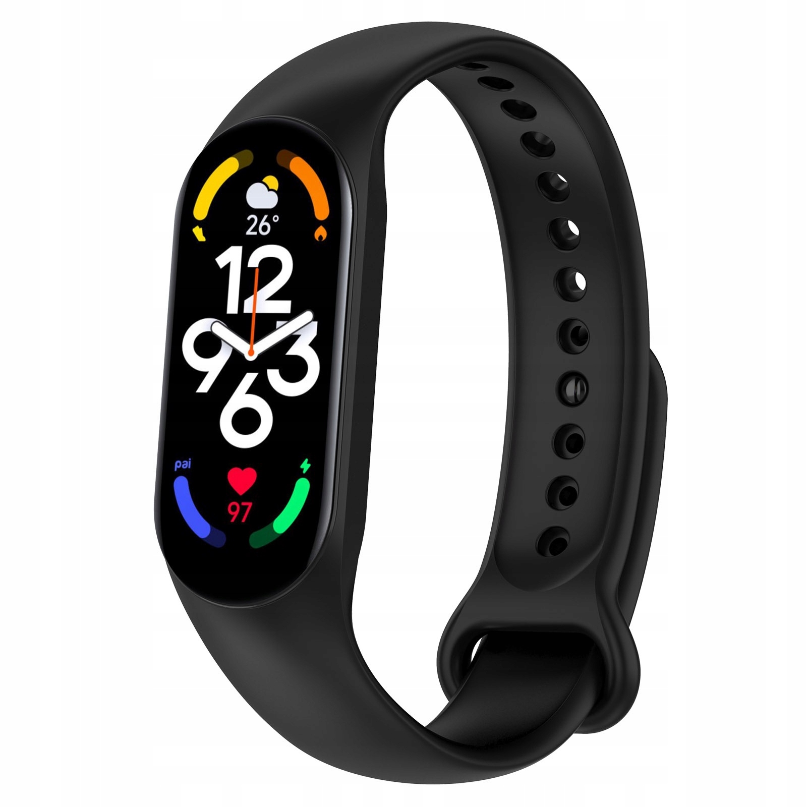 

Pasek Silikonowy do Xiaomi MI Band 7, Czarny