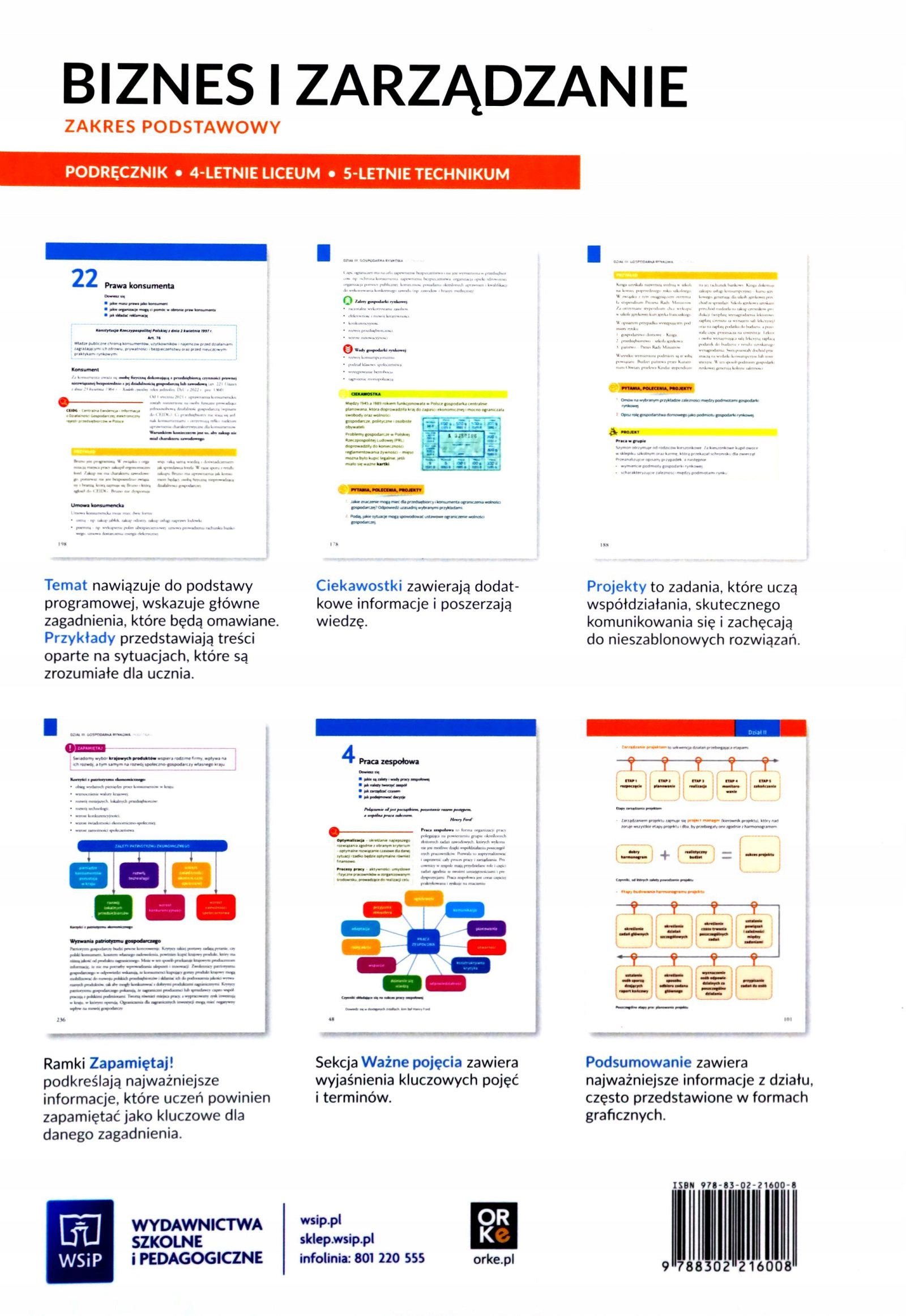 BIZNES I ZARZĄDZANIE LO 1 ZAKRES PODSTAWOWY [KSIĄŻ Stan opakowania oryginalne
