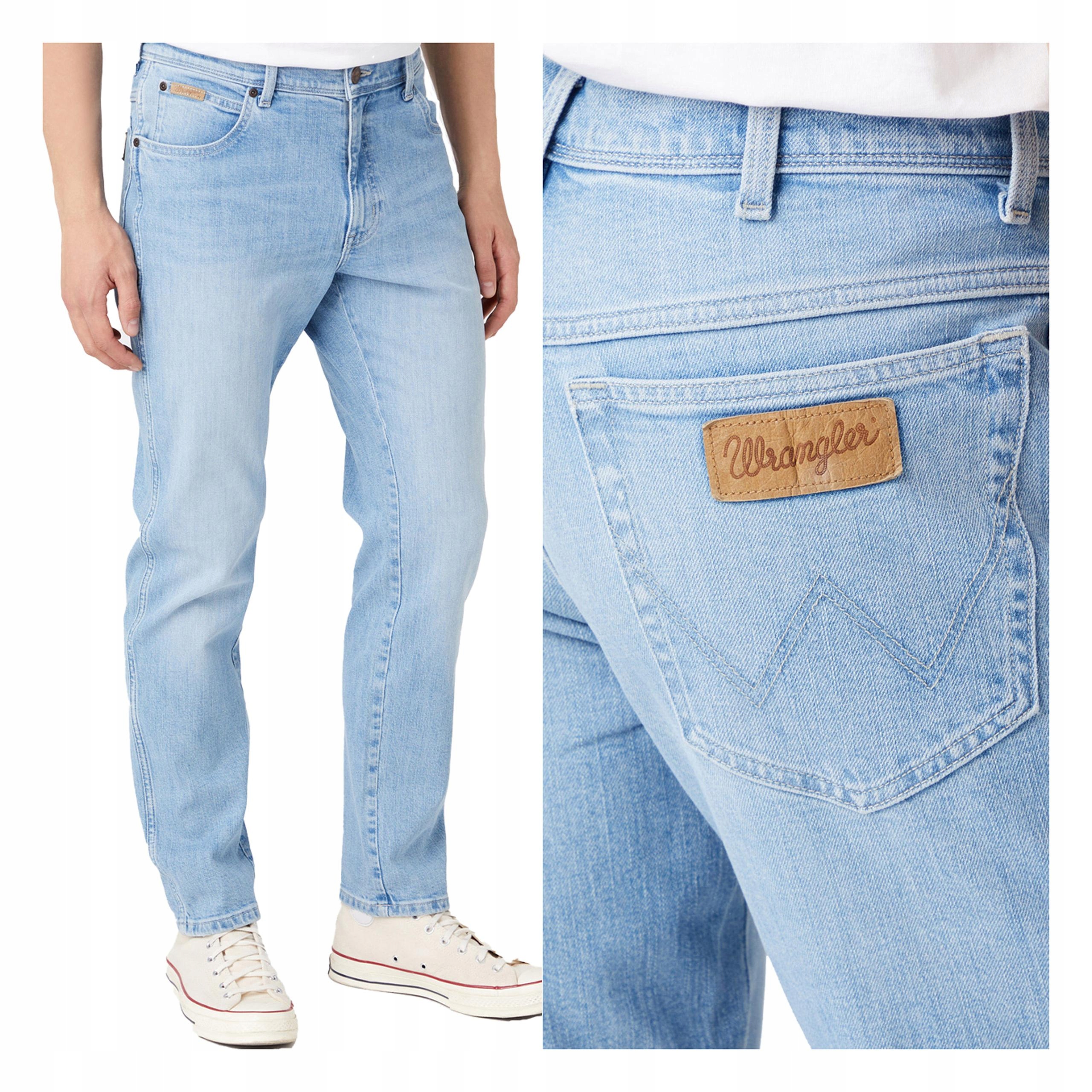 Pánské džínové kalhoty Wrangler Texas Taper Zúžené modré W36 L32