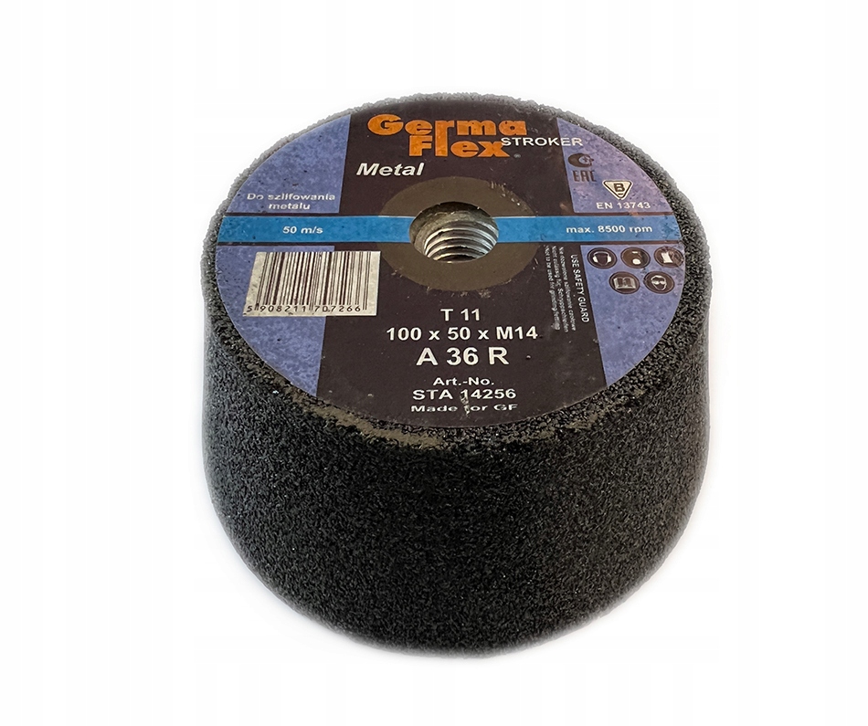 

Ściernica garnkowa do Metalu 100x50xM14 P36