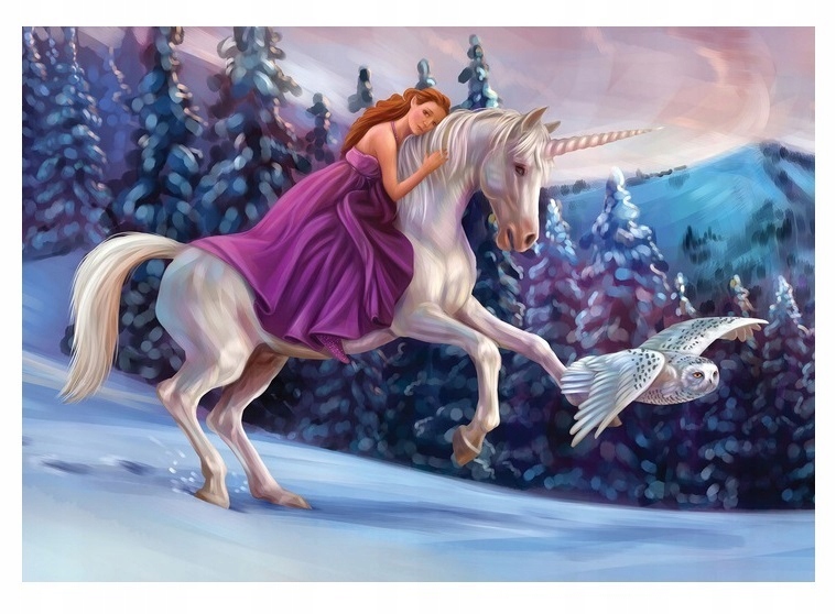 Fototapeta Pro Dívku Jednorožec Princezna Tapeta Na Zeď 368x254