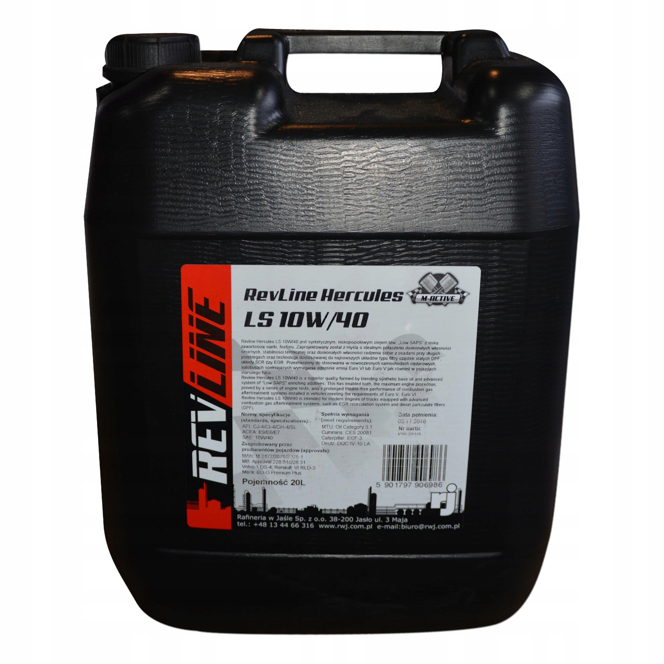 REVLINE HERCULES LS 10W40 20L
