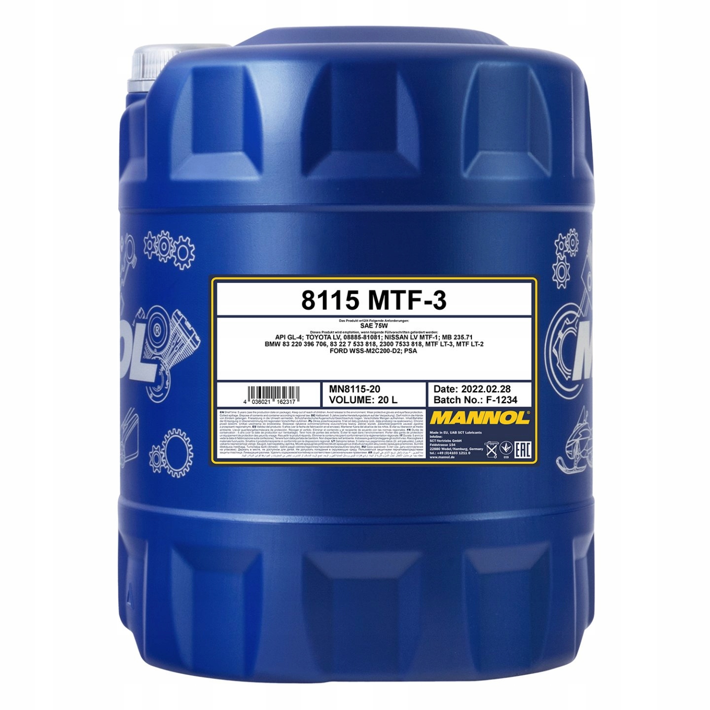 Olej Przekładniowy Mannol MTF-3 75w OEM 20L