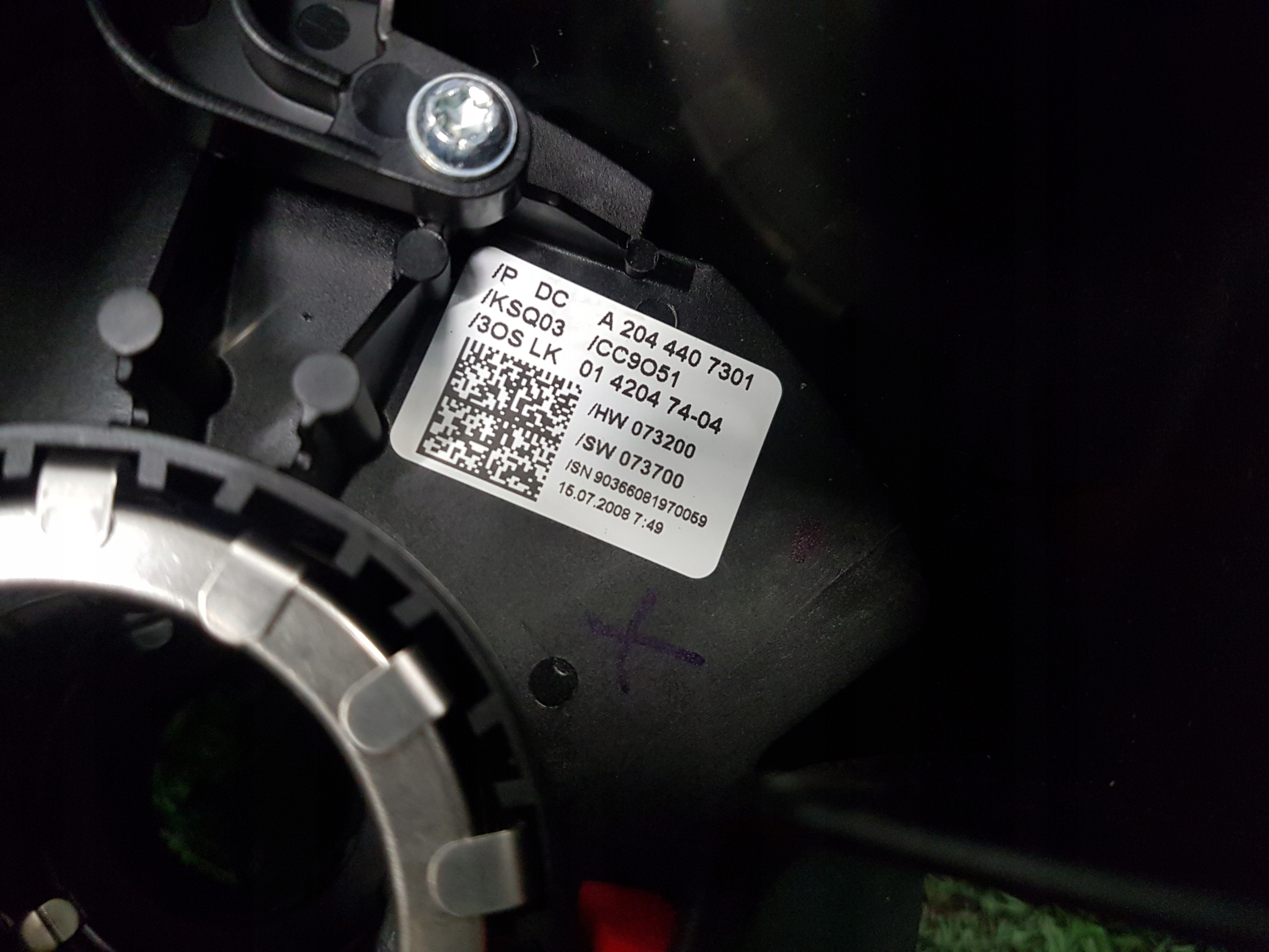 DEVIO LUCI TERGICRISTALLO TERGI MERCEDES-BENZ C-KLASA W204 A2044407301