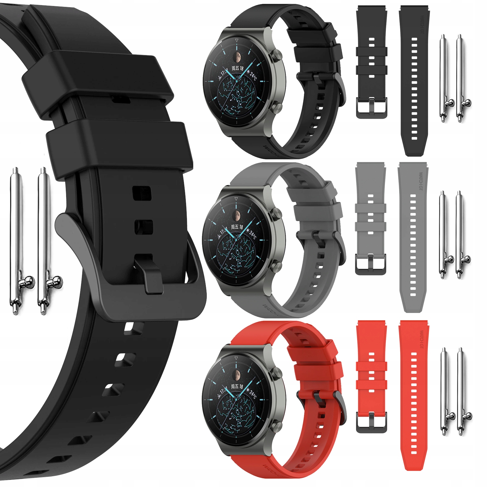 PASEK DO XIAOMI MI WATCH S1 S2 S3 S4 AMAZFIT GTR 47mm 2 2e 3 4 PRO REDMI 5