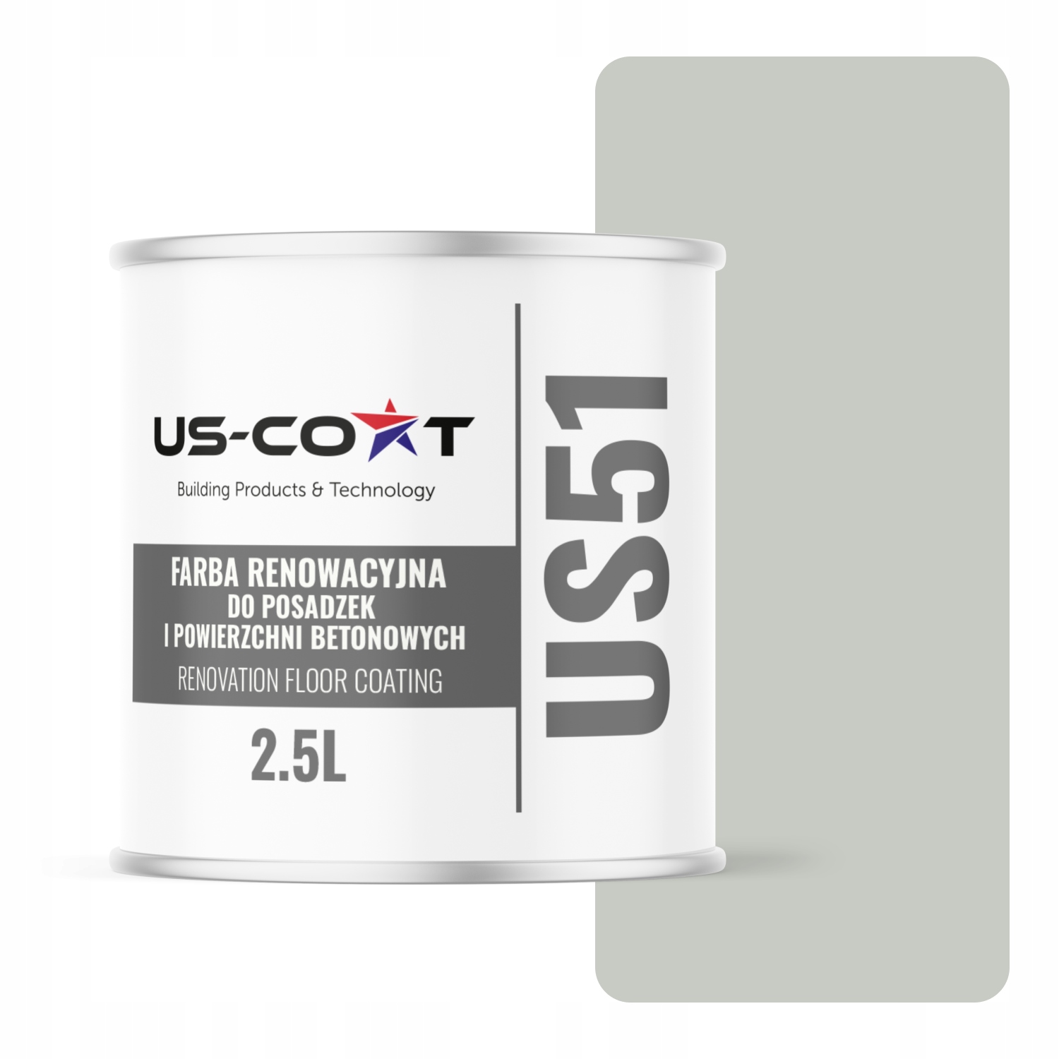 Farba Na Renováciu Podláh Betón Garáž Biela Papyrus RAL9018 Polomatná 2,5 L