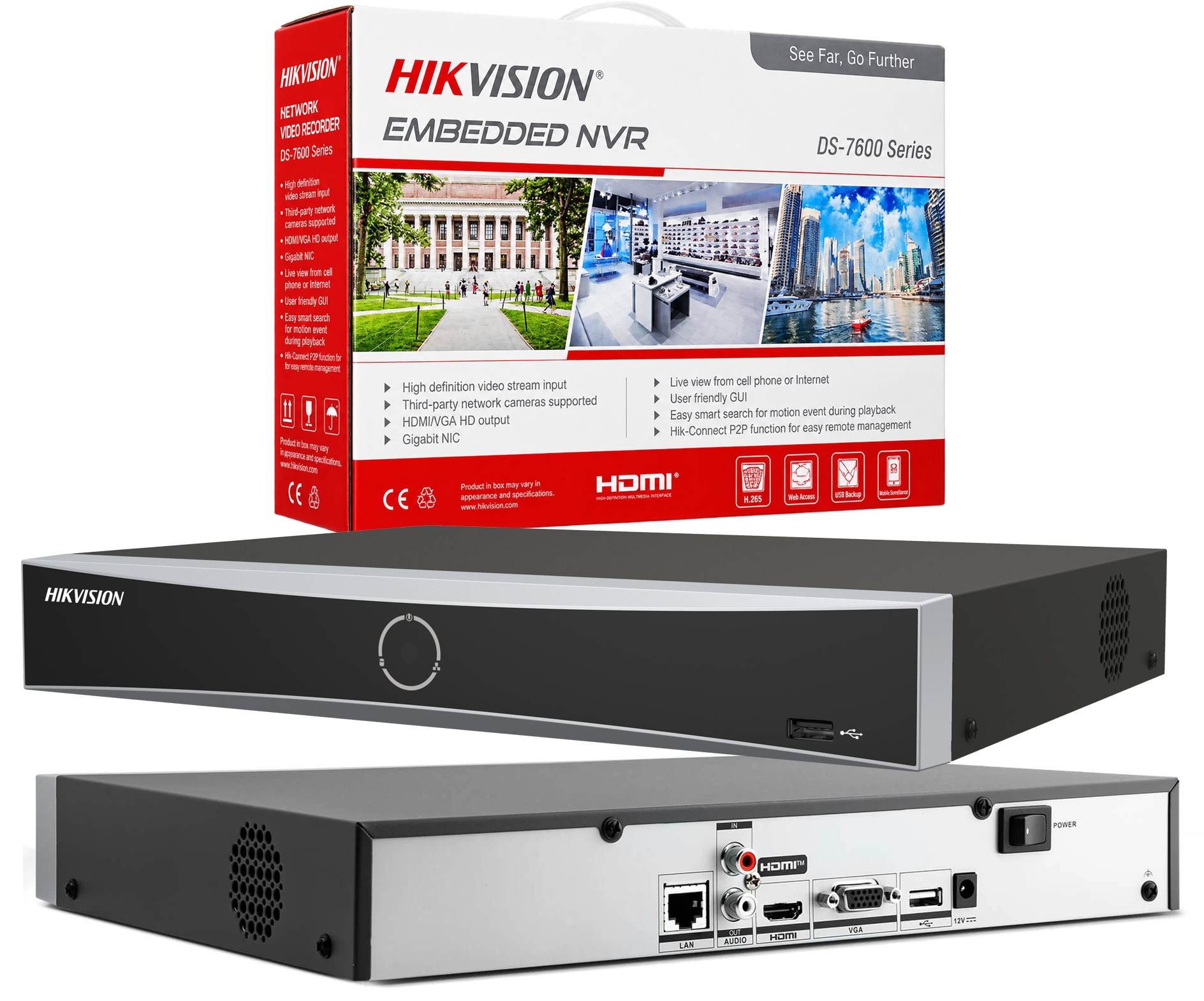 Záznamník Hikvision 8 kanálů až 12Mpx DS-7608NXI-K1(D)