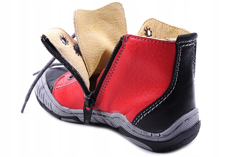 Trzewiki dziecięce Łukbut 418 Materiał skóra naturalna