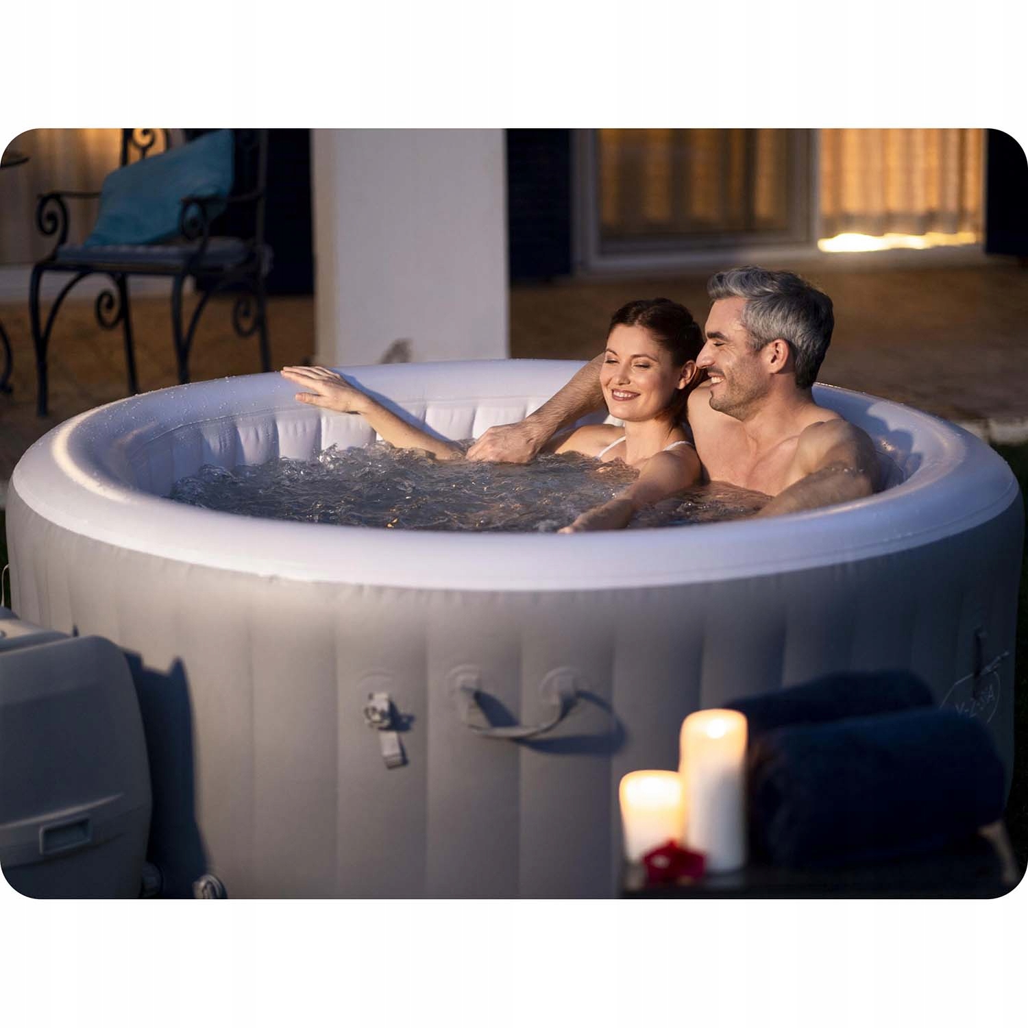 BASEN Jacuzzi pompowane ST.Lucia Lay-Z-Spa Bestway Kolor zewnętrzny szary