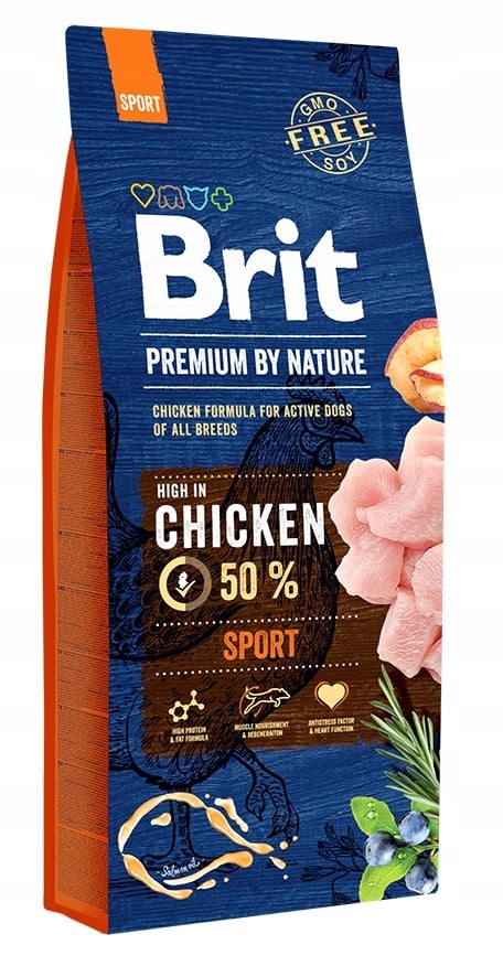 Brit Premium By Nature Sport Chicken 15 kg