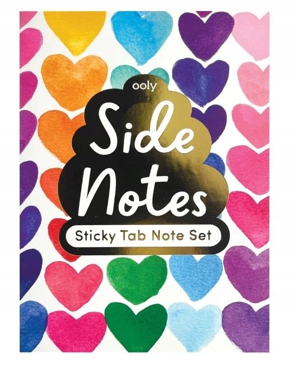 NOTATNIK Z KARTECZKAMI TĘCZOWE SERCA