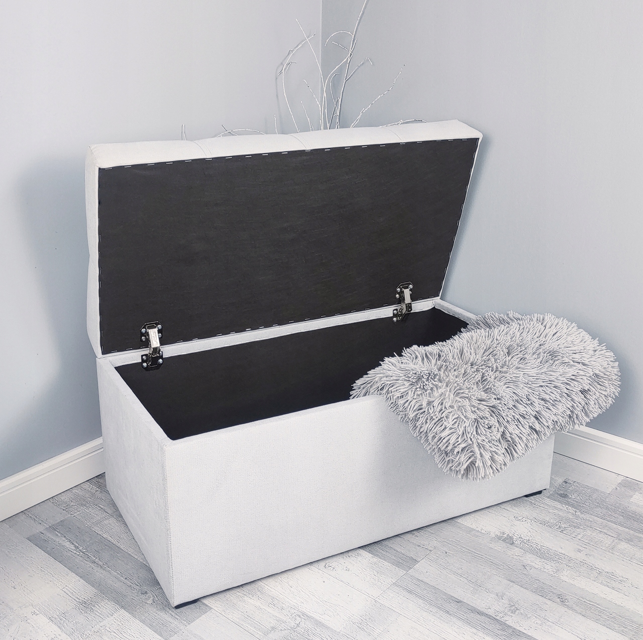 PUFA 80cm OTWIERANA Z POJEMNIKIEM ŁAWKA SKRZYNIA SCHOWEK KUFER SIEDZISKO Kod producenta WD-PC2