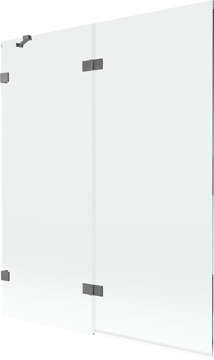 Mexen Lunar dvoukřídlý vanový paravan levý 140 x 150 cm, transparentní, gun