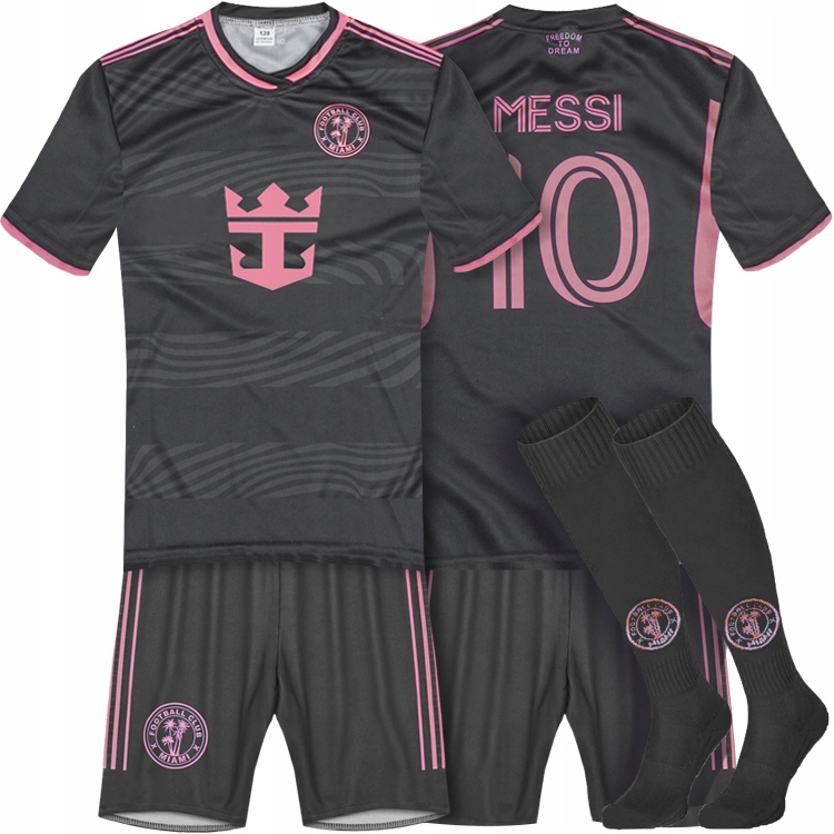 Messi 10 Strój Piłkarski Koszulka Spodenki Getry 152