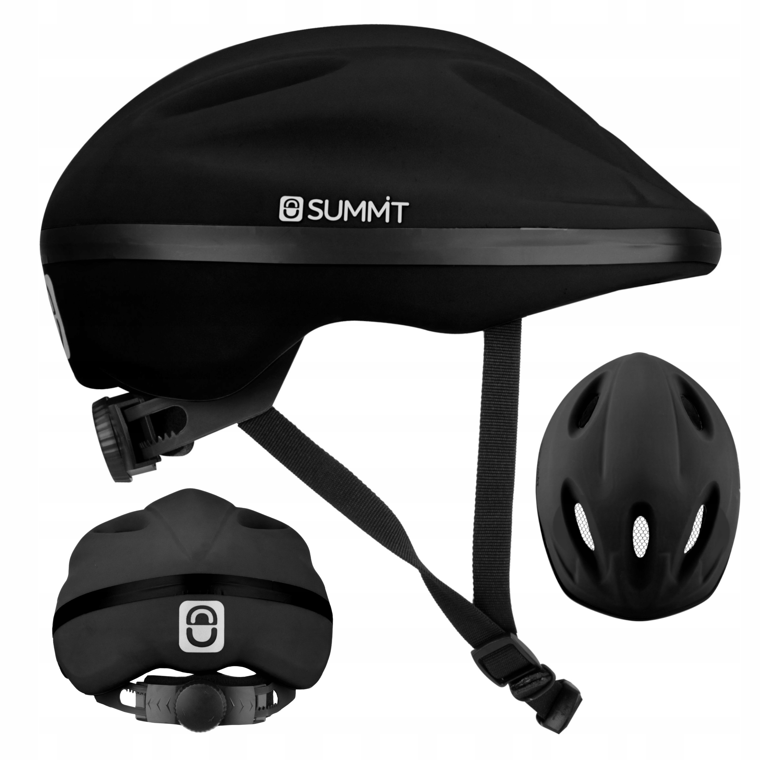 Kask rowerowy regulowany dziecięcy na rower rolki Summit 52-56