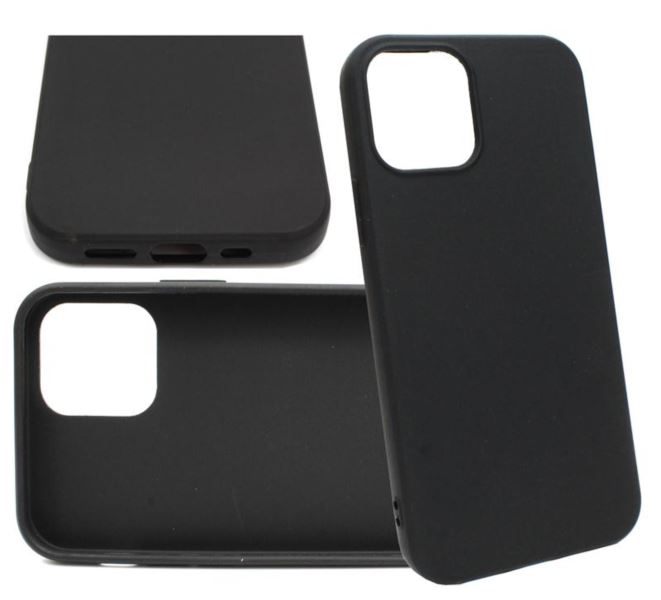 Nakładka Matt Tpu do iPhone 12 Mini 5,4" czarna Tfo