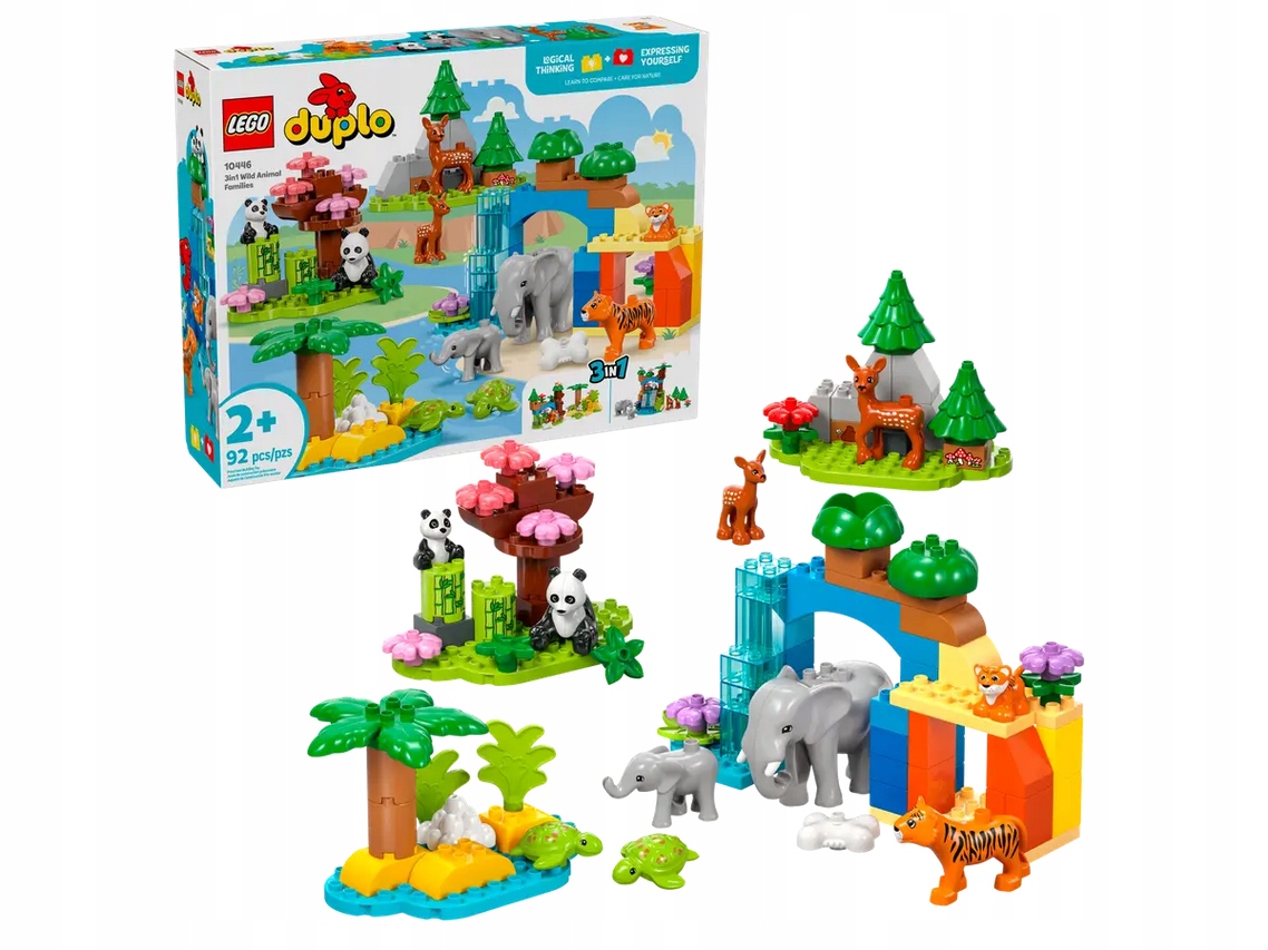 Lego 10446 Duplo Rodiny divokých zvířat 3v1