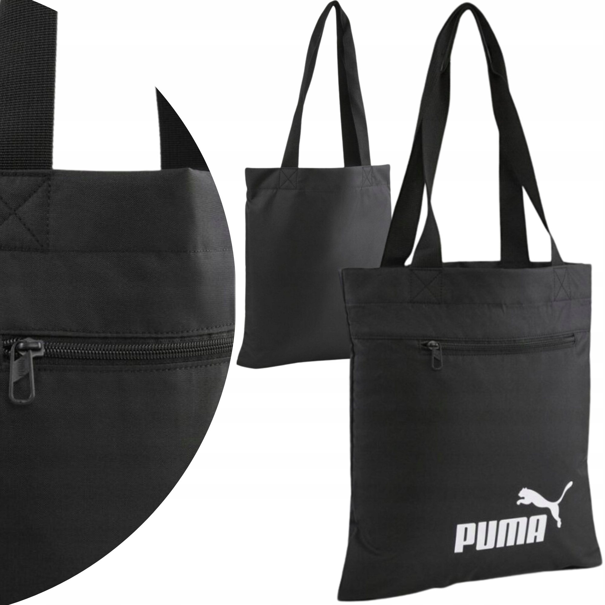 PUMA TORBA TOREBKA PUMA CORE POP SHOPPER ZAKUPY DUŻA CZARNA SZOPERKA