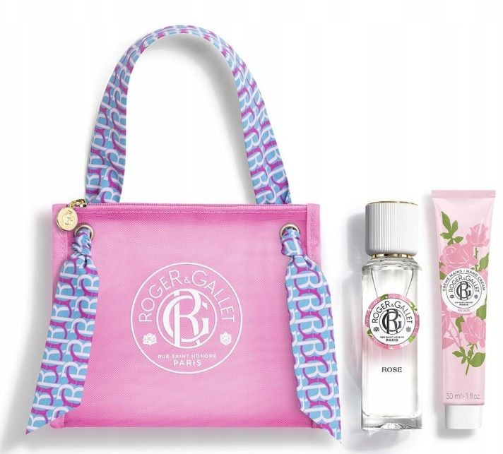 Kosmetyczka Rose, perfumy i mleczko do ciała