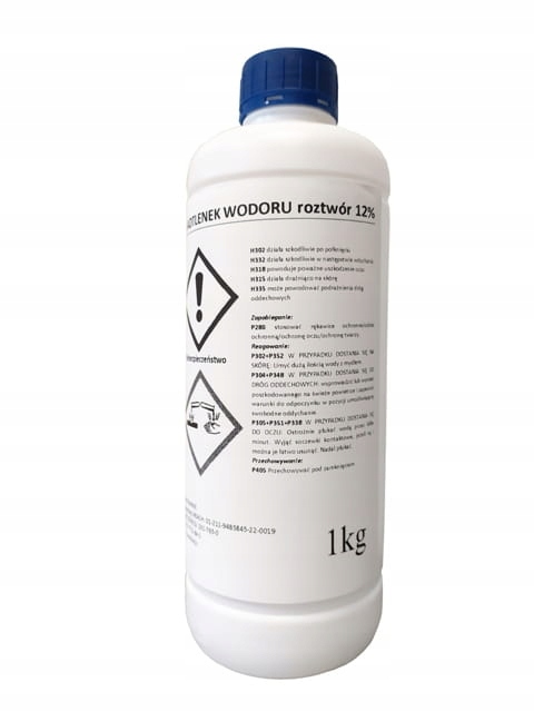 

Nadtlenek wodoru stężenie 12% woda utleniona 1 kg