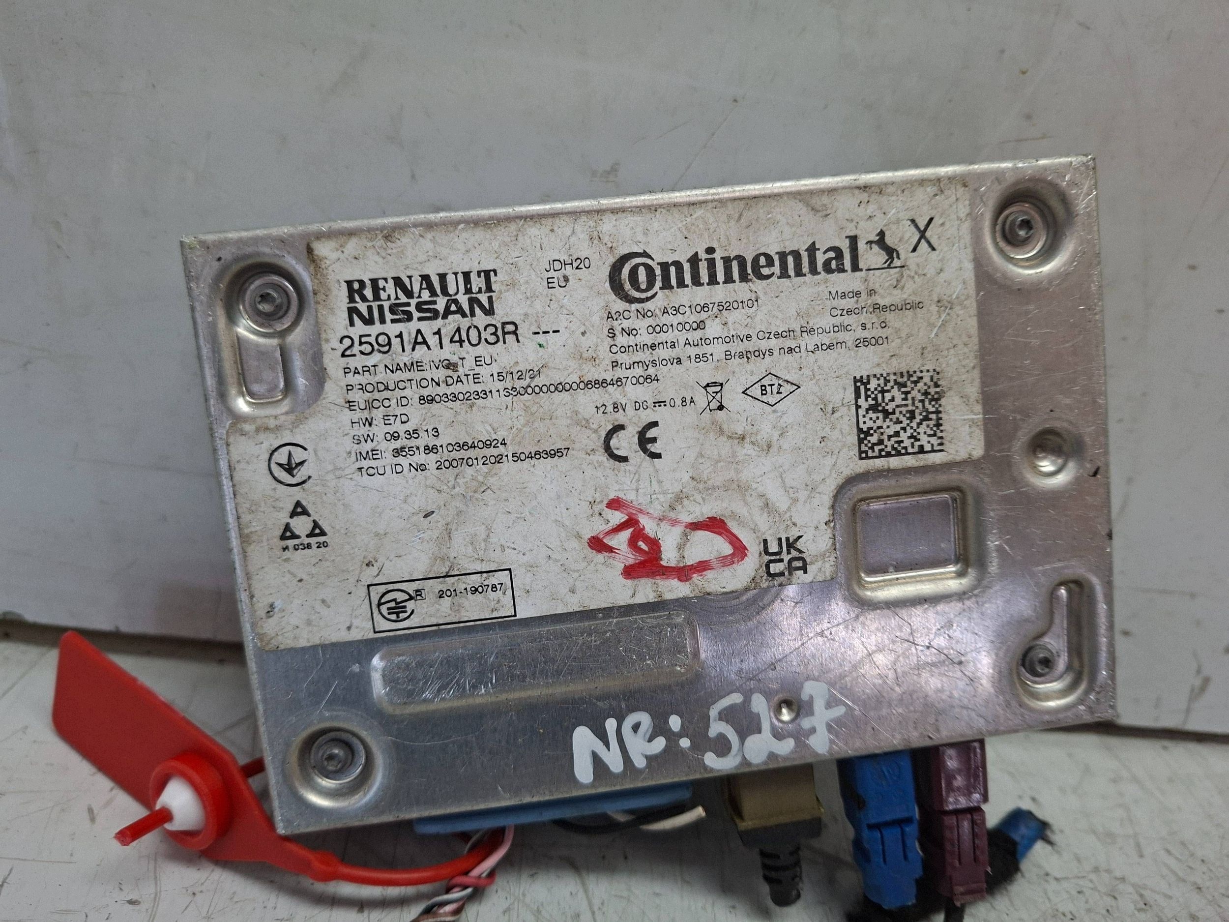 Sterowniki der Navigation GPS 2591A1403R A3C1087520101 Renault