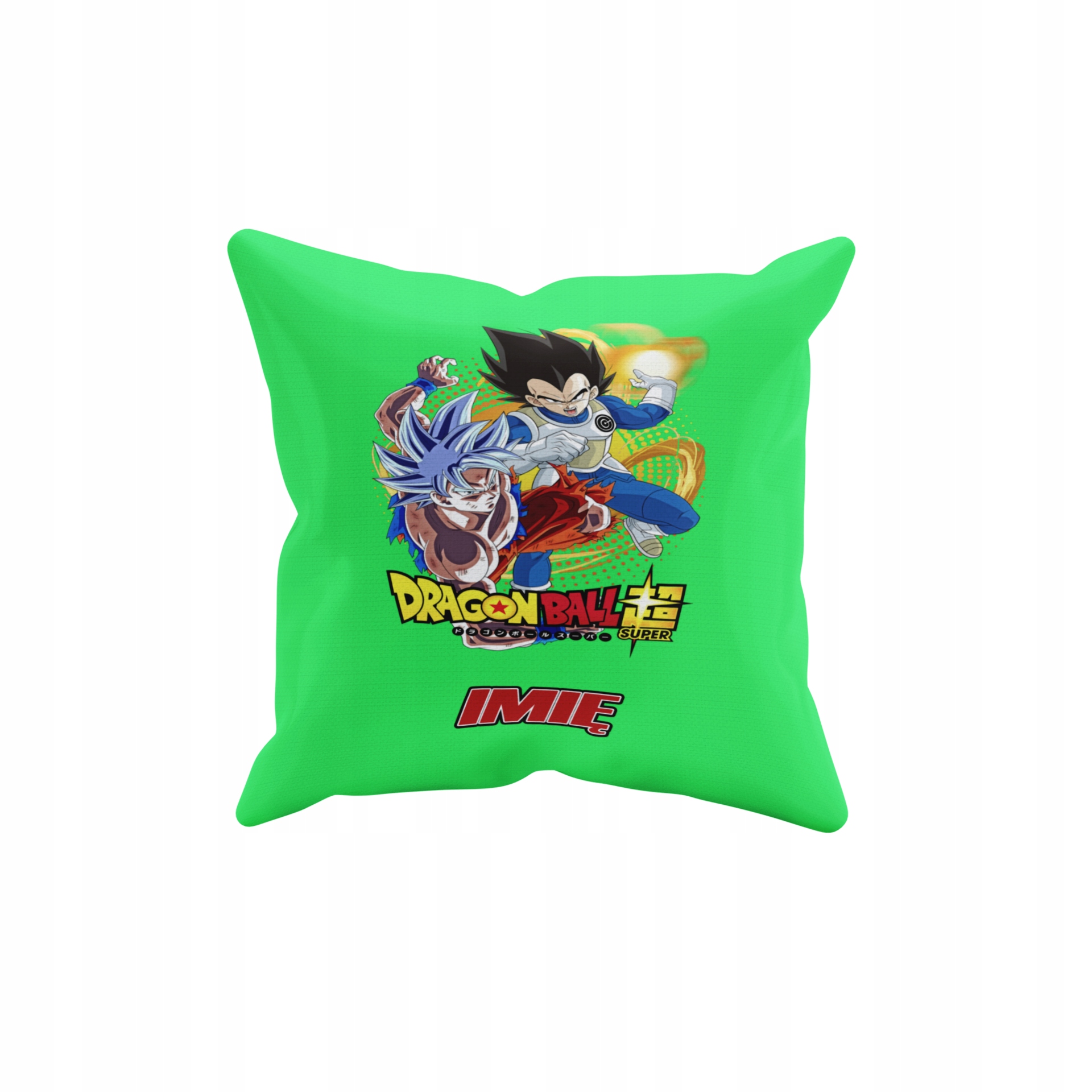 POSZEWKA NA PODUSZKĘ JAŚKA DO PRZEDSZKOLA DRAGONBALL+ IMIĘ GRATIS Waga produktu z opakowaniem jednostkowym 0.5 kg
