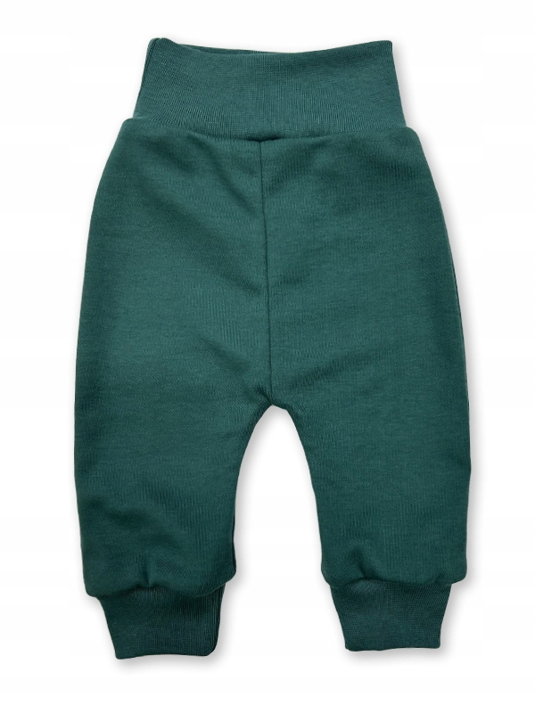 SPODNIE 92 spodenki BEZUCISKOWE dziecięce PRODUCENT butelkowy zielony