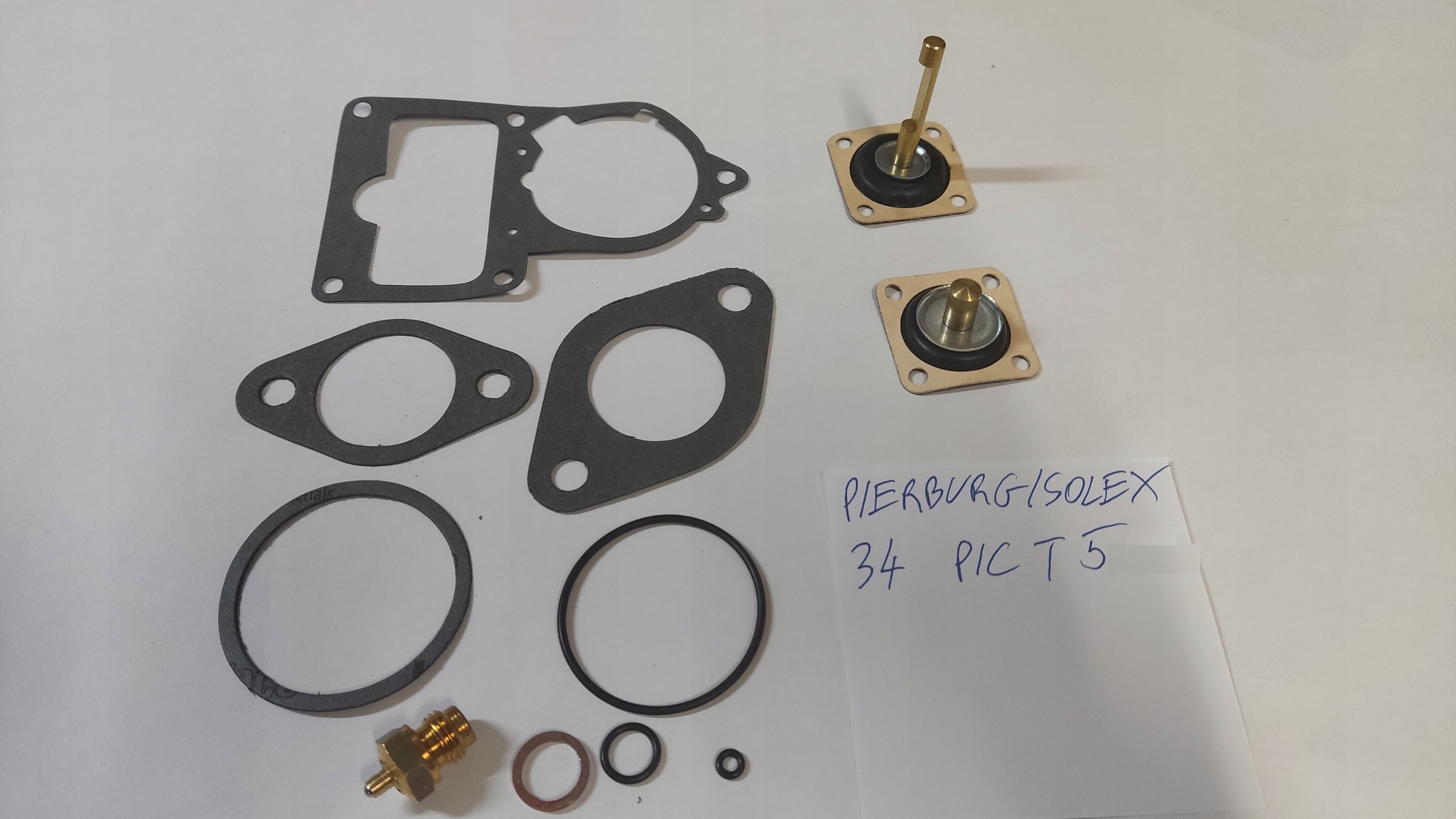 34 - Комплект для ремонта карбюратора VW SCIROCCO 1.5 1.6 SOLEX