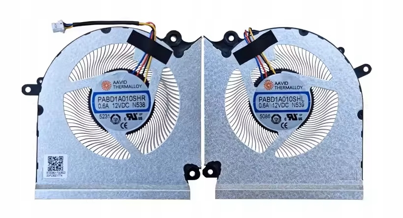 Ventilátor Komplet Msi Vector16 Hx Ai MS-15M3 PABD1A010SHR/L N538 N539