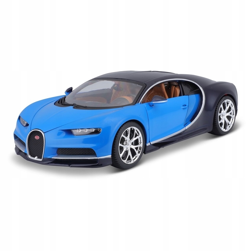 Bugatti Chiron 1:18 model Bburago 18-11040 nieb. Płeć chłopcy dziewczynki