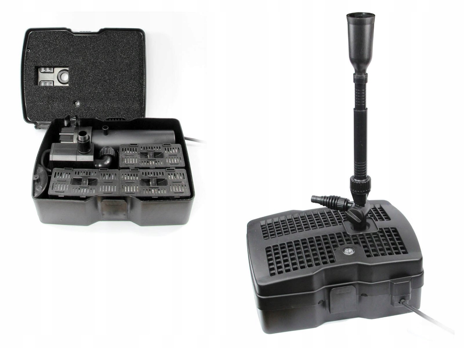 Pompa fontannowa 2000l/h 3 efekty filtracja wody lampa Uv-c 9W do 3500L