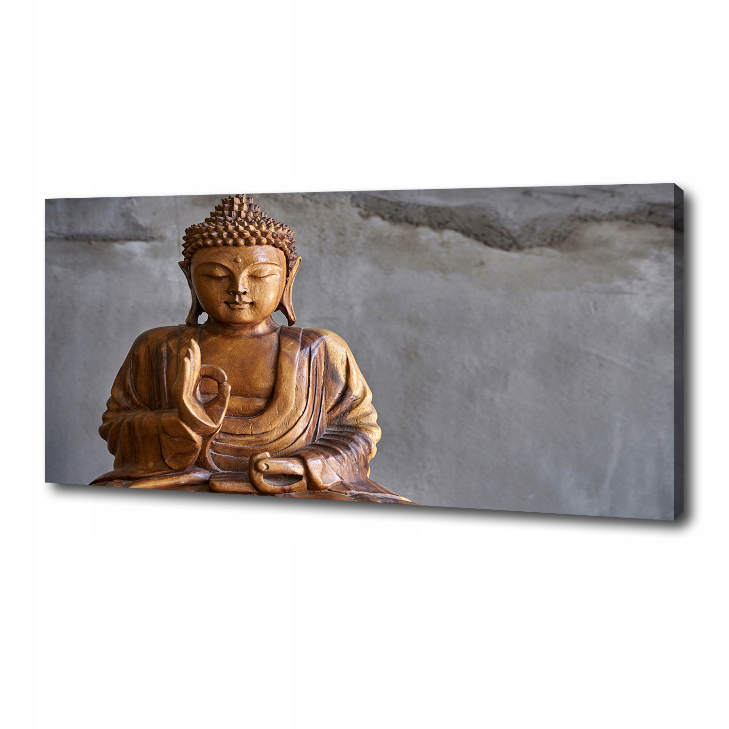 

Foto obraz na płótnie Drewniany budda 125x50 cm