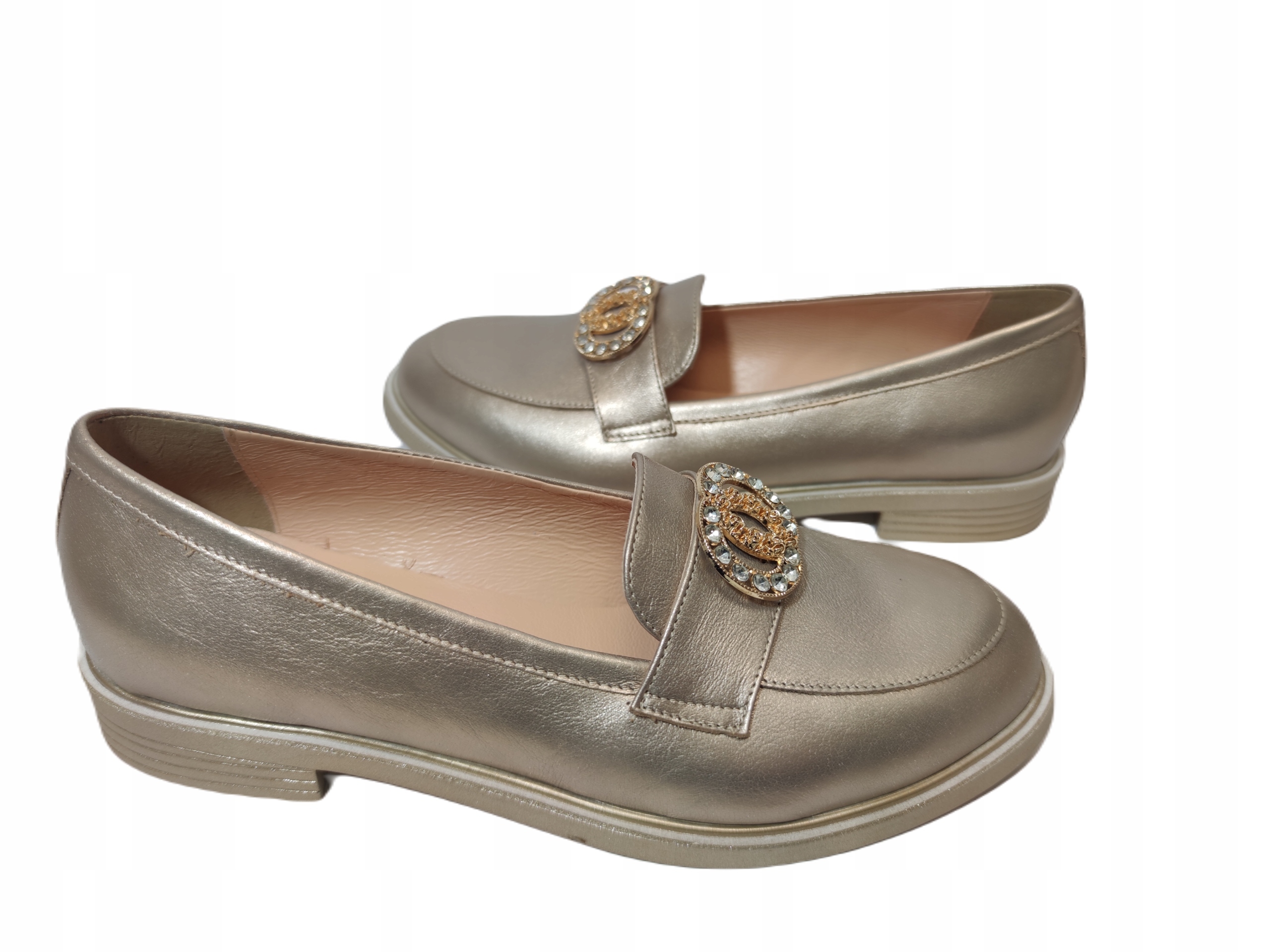 Mokasíny zirkony Bioeco Arka 6342 bez zlata r41